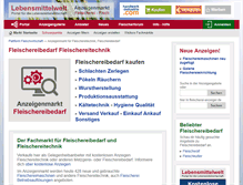 Tablet Screenshot of fleischerei-anzeiger.de